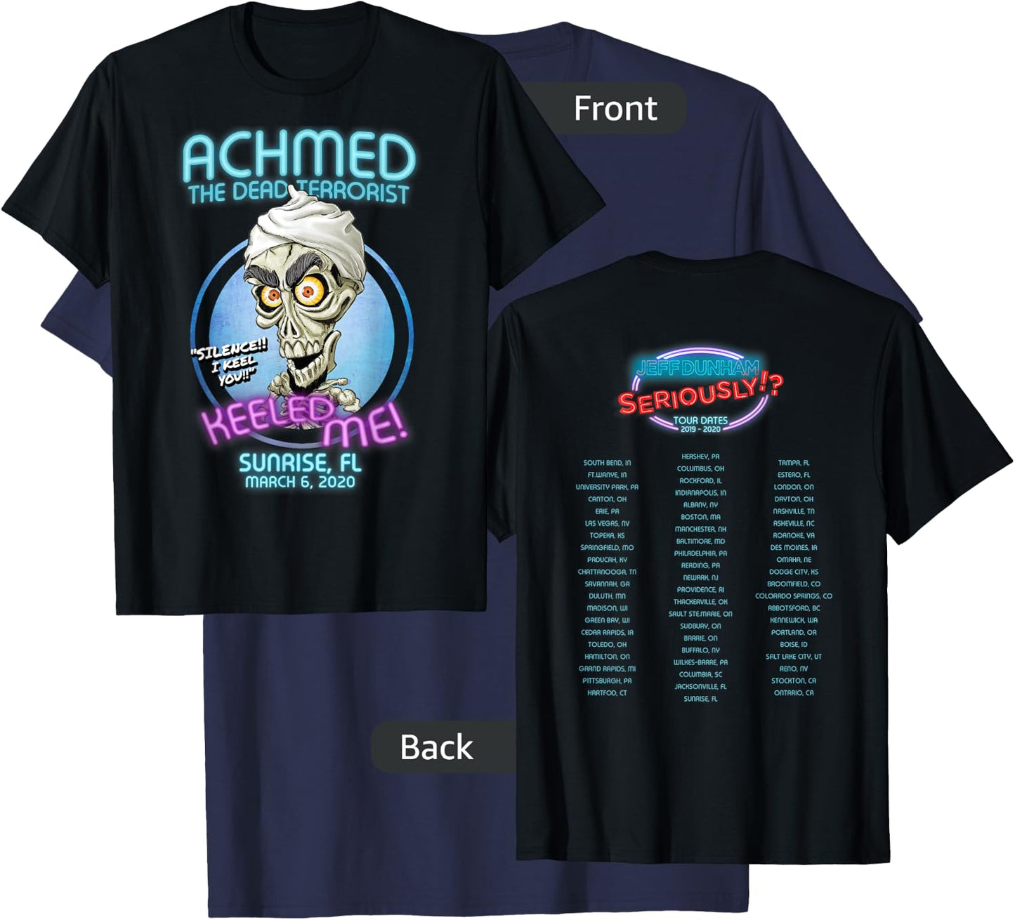 Achmed The Dead Terrorist Sunrise, FL T-Shirt - T-Shirt | Navy