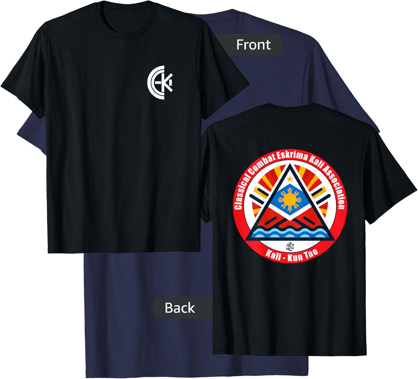 Classical Combat Eskrima Kali Association T-Shirt - T-Shirt | Navy