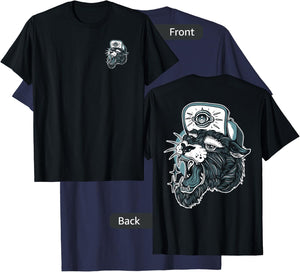 Edgy Panther American Traditional Tattoo Flash Ink Addict T-Shirt - T-Shirt | Navy