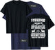 Fishing Solves Most of My Problems Design On Back T-Shirt - T-Shirt | Navy