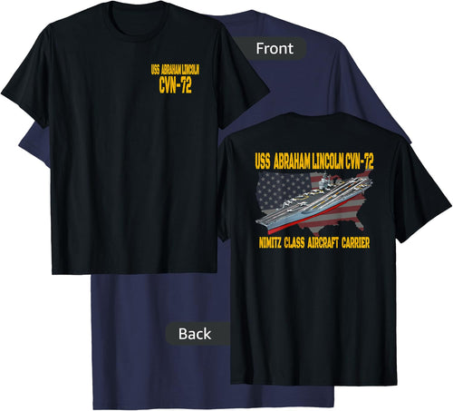 USS Abraham Lincoln CVN-72 Aircraft Carrier Front&Back