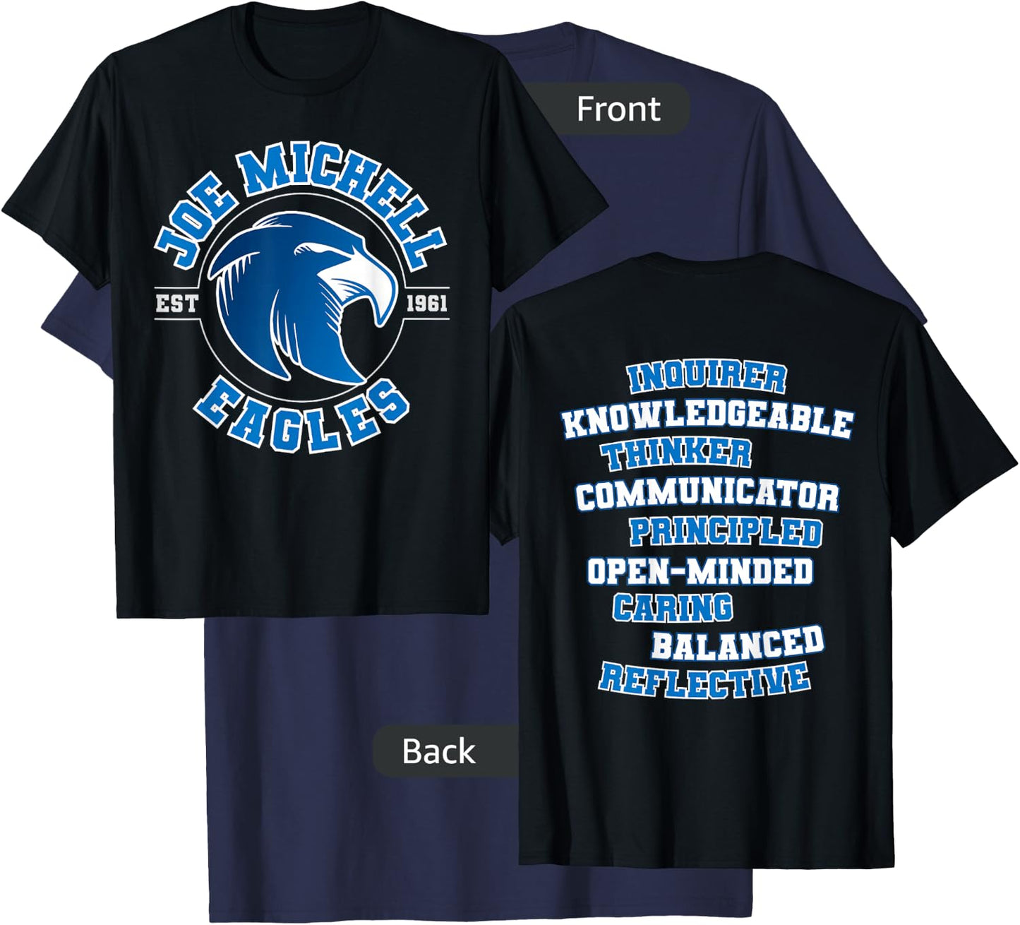 Joe Michell School Eagles 2021 T-Shirt - T-Shirt | Navy