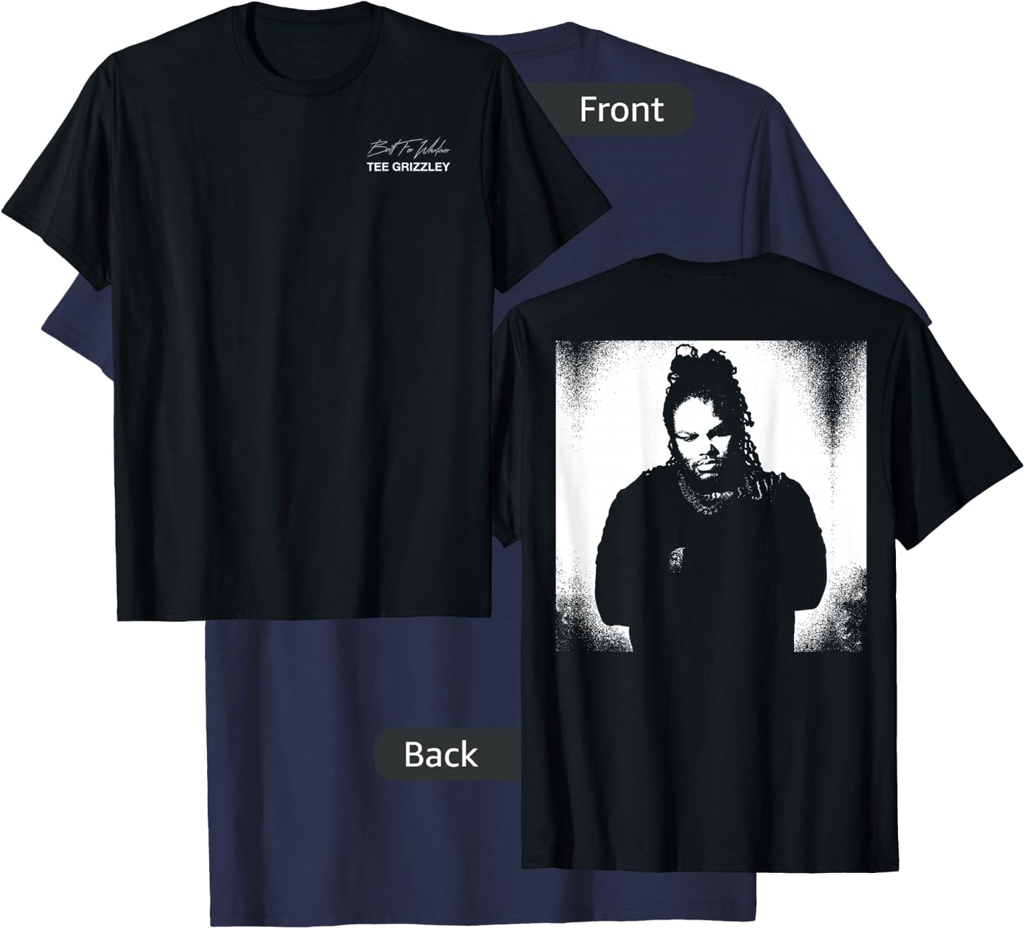 Grizzley Built for Whatever T-Shirt - T-Shirt | Navy