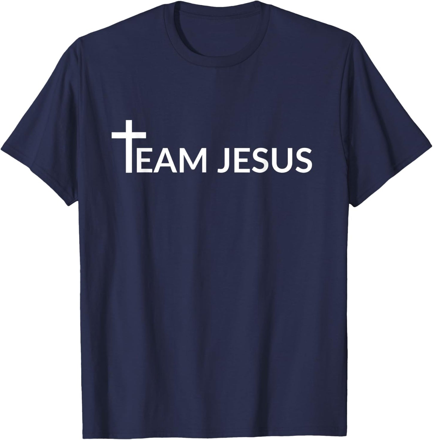 Team Jesus - Christian - Jesus , Black T-Shirt - T-Shirt | Navy