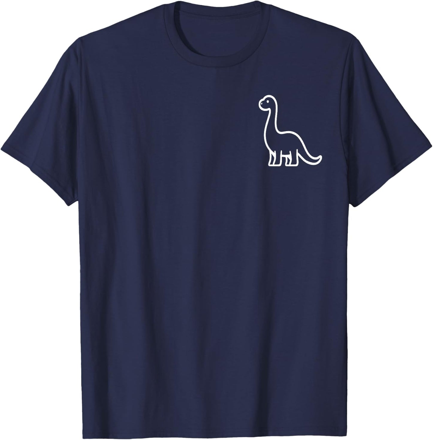 Small Dinosaur Women's Men's Children Beautiful Dinosaur , black T-Shirt - T-Shirt | Navy