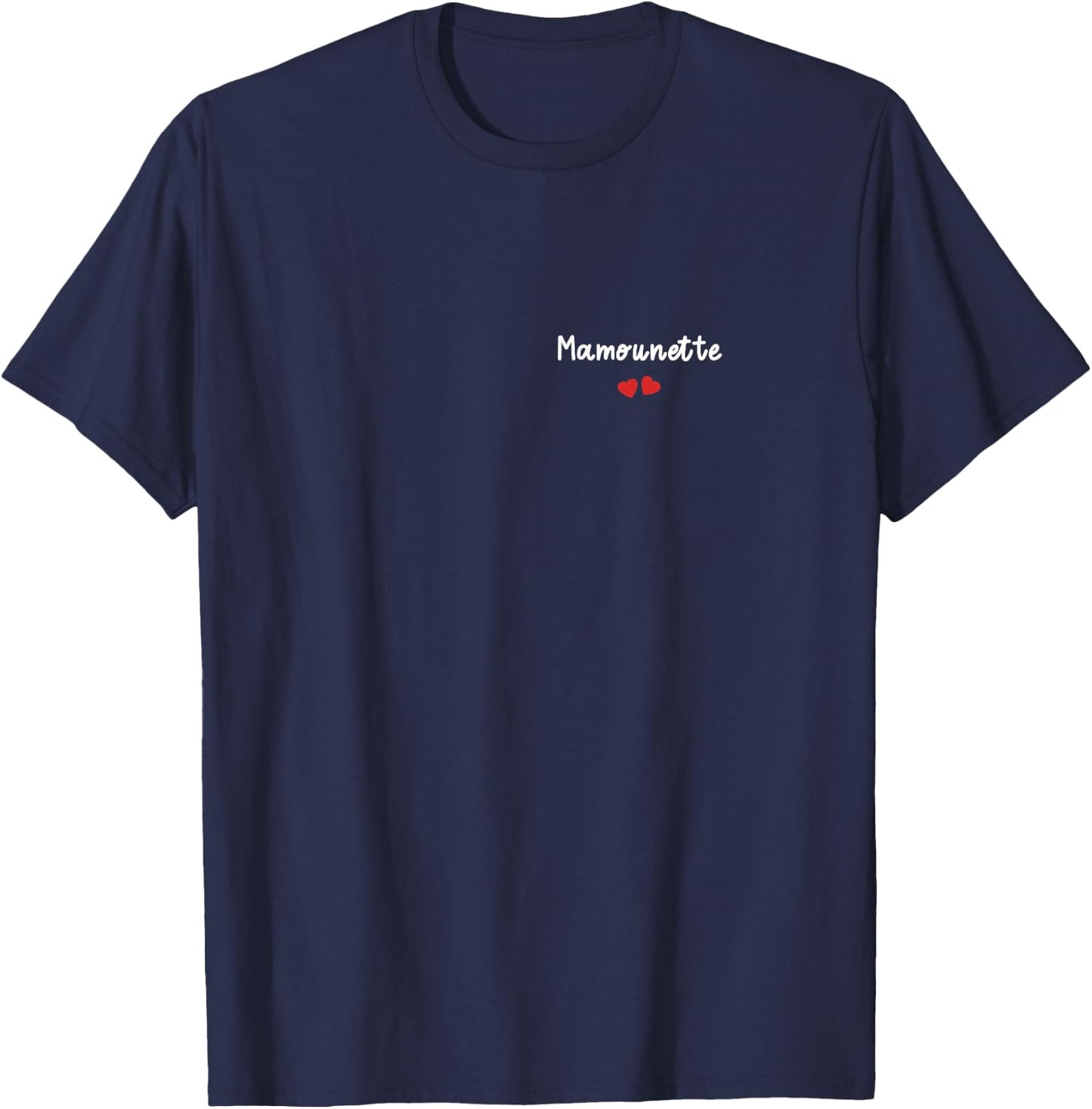 Woman Mamounette d'amour Femme Maman mamounette , Black T-Shirt - T-Shirt | Navy