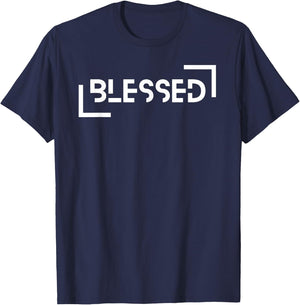 Blessed Faith Apparel |Proverbs 3:5-6 | Inspirational Wear T-Shirt - T-Shirt | Navy