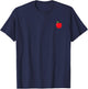 Minimalist Cute Apple for Children, Women, Men T-Shirt - T-Shirt | Navy