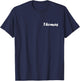 Simple Minimalist Name Badge Thomas , Black, S T-Shirt - T-Shirt | Navy