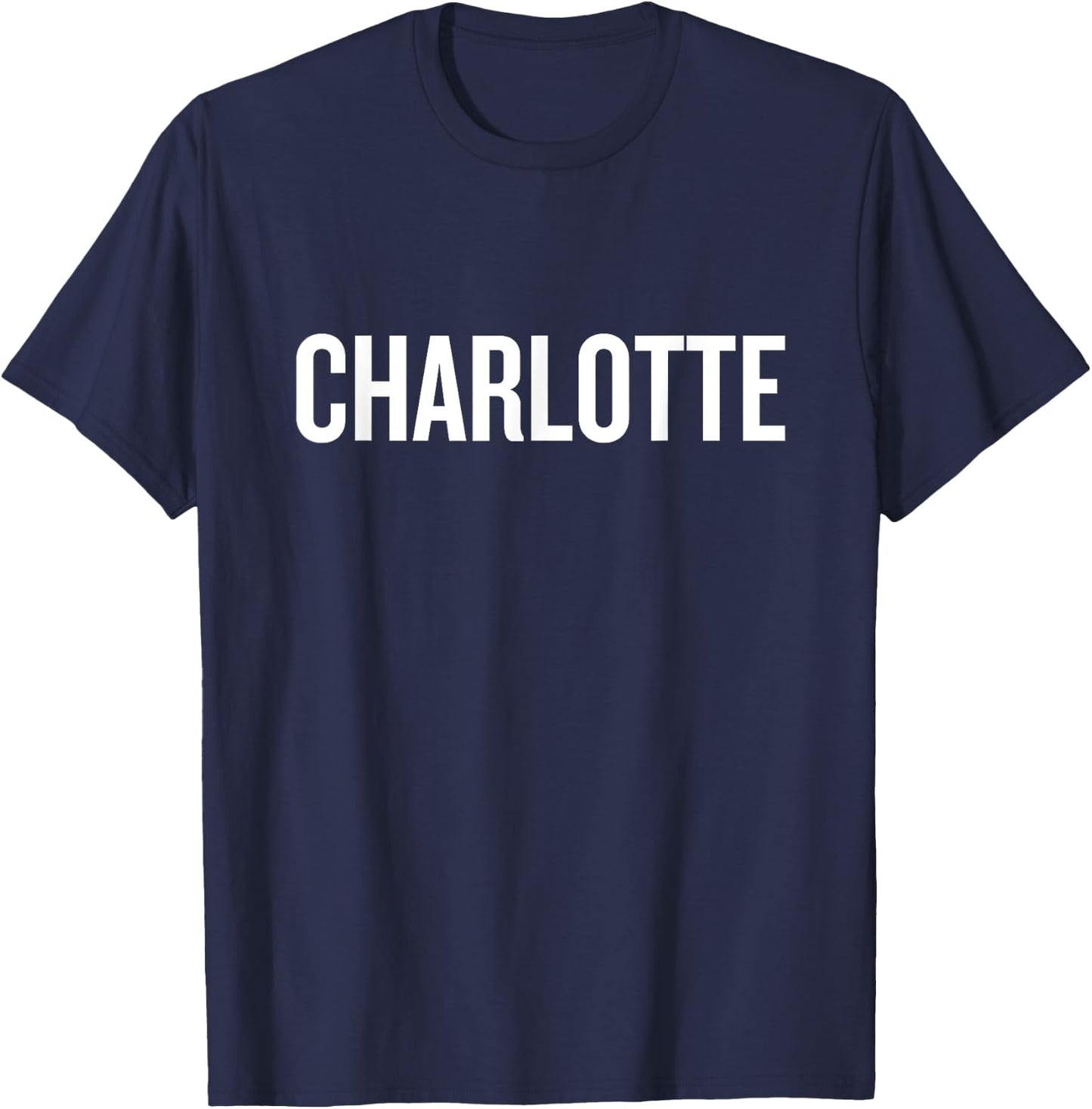 Charlotte , Black, S T-Shirt - T-Shirt | Navy