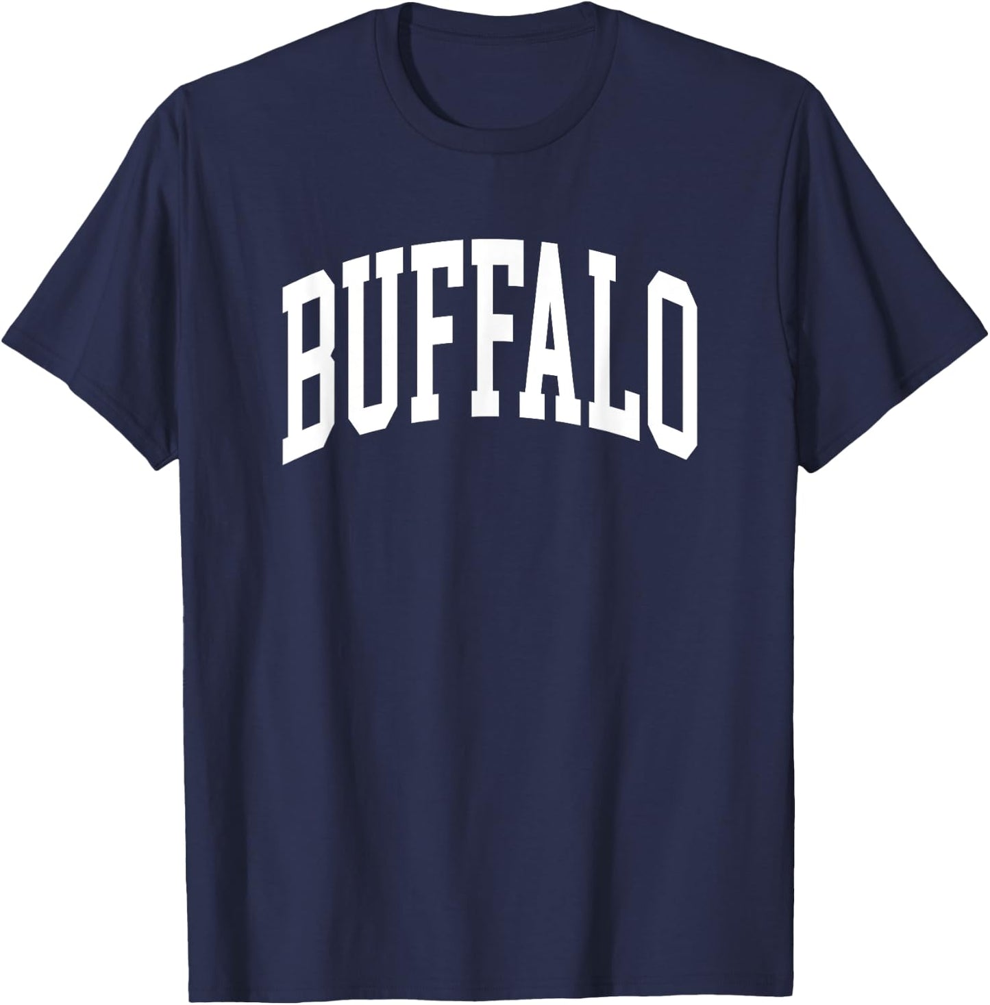 Retro Buffalo NY Varsity Letter Throwback Men Women Souvenir T-Shirt - T-Shirt | Navy