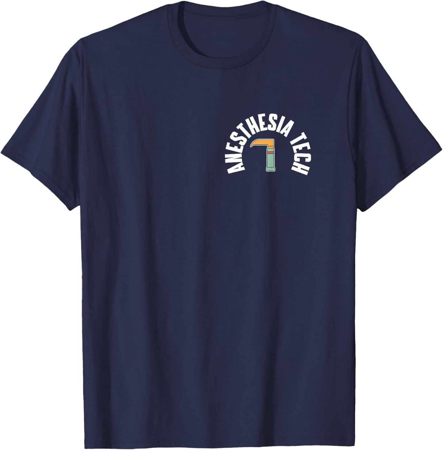 Anesthesia Tech Pocket Outfit Anesthesia Technology T-Shirt - T-Shirt | Navy