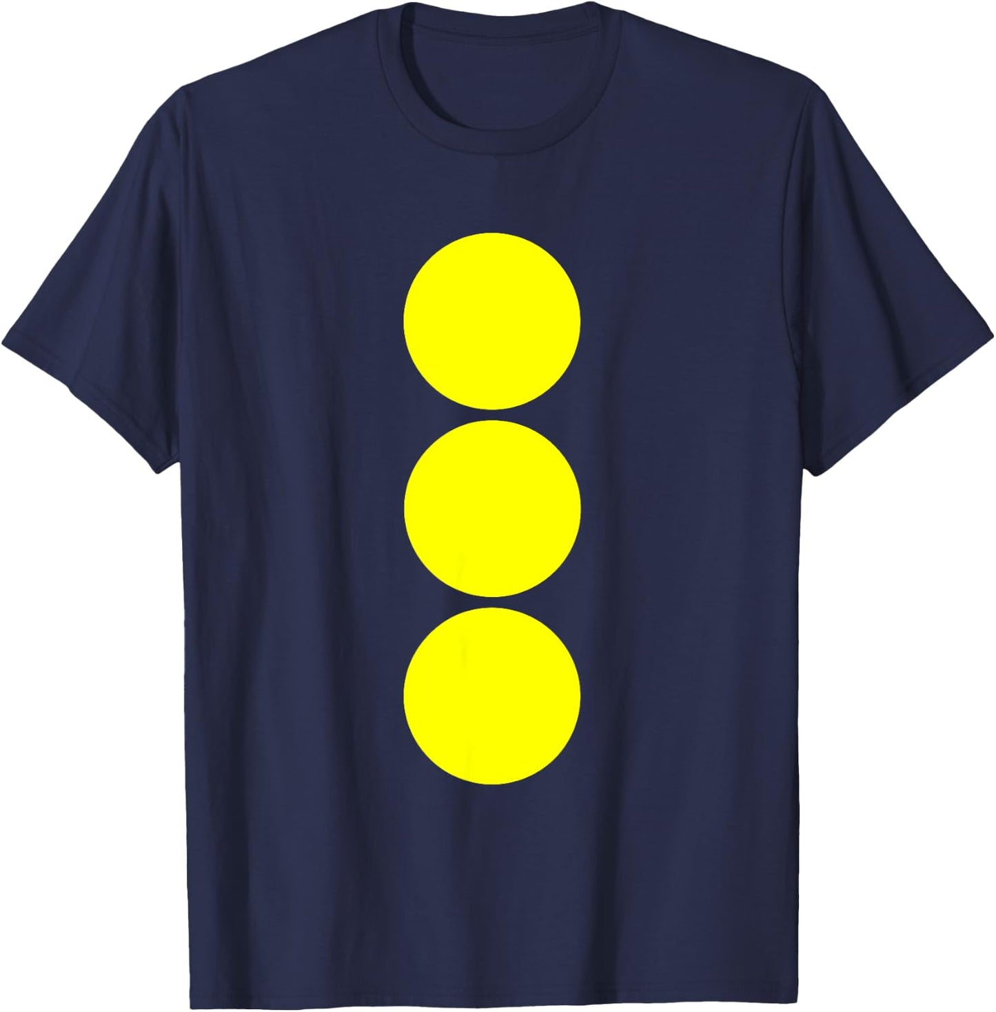 Twister Game Yellow Matching Group Costume Matching T-Shirt - T-Shirt | Navy