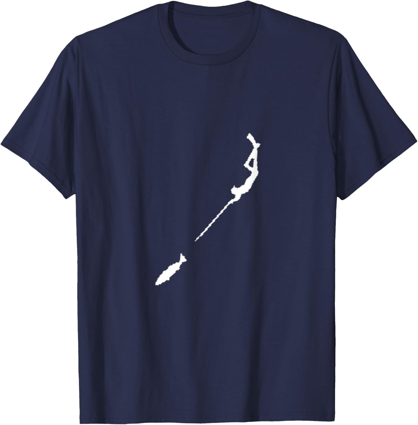 Spearfishing Scuba Hunting Freediving T-Shirt - T-Shirt | Navy