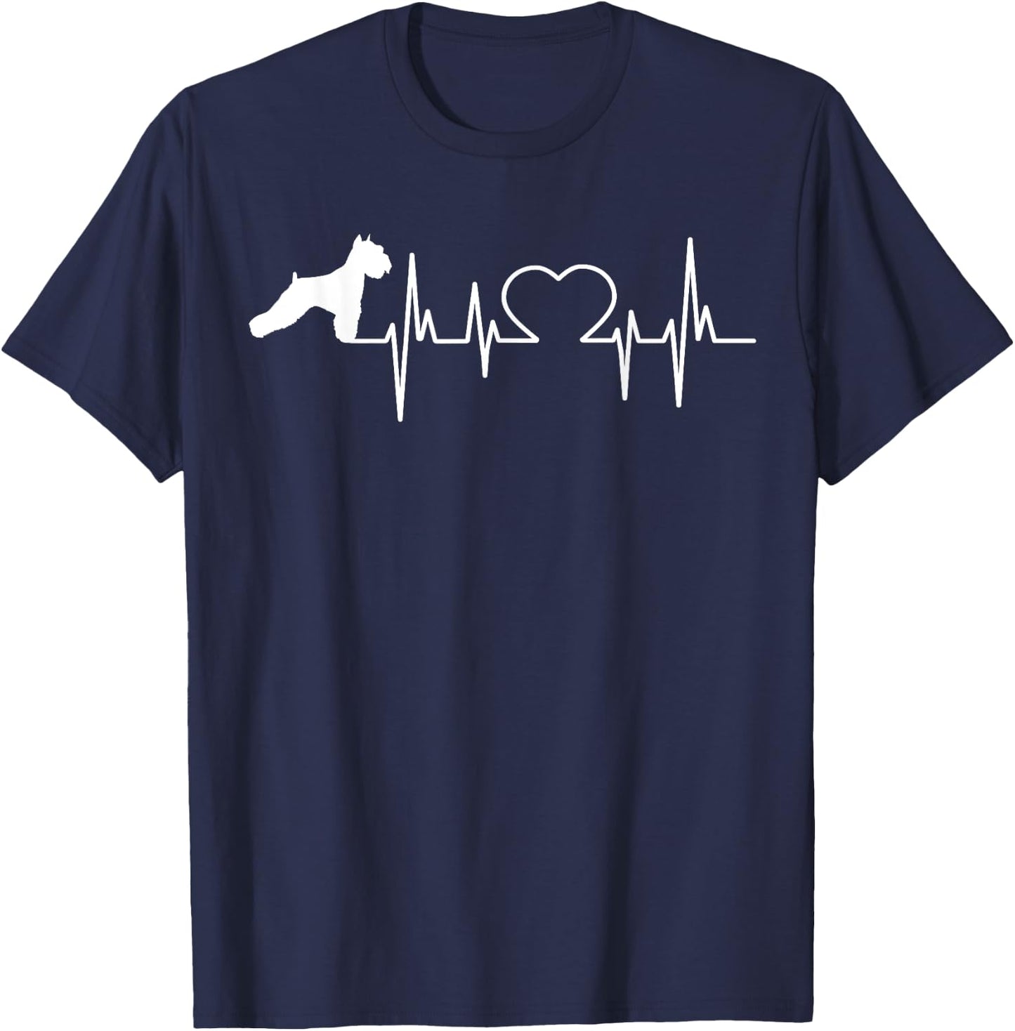 Schnauzer Standard Miniature & Giant-Schnauzer Dog Women Kids T-Shirt - T-Shirt | Navy