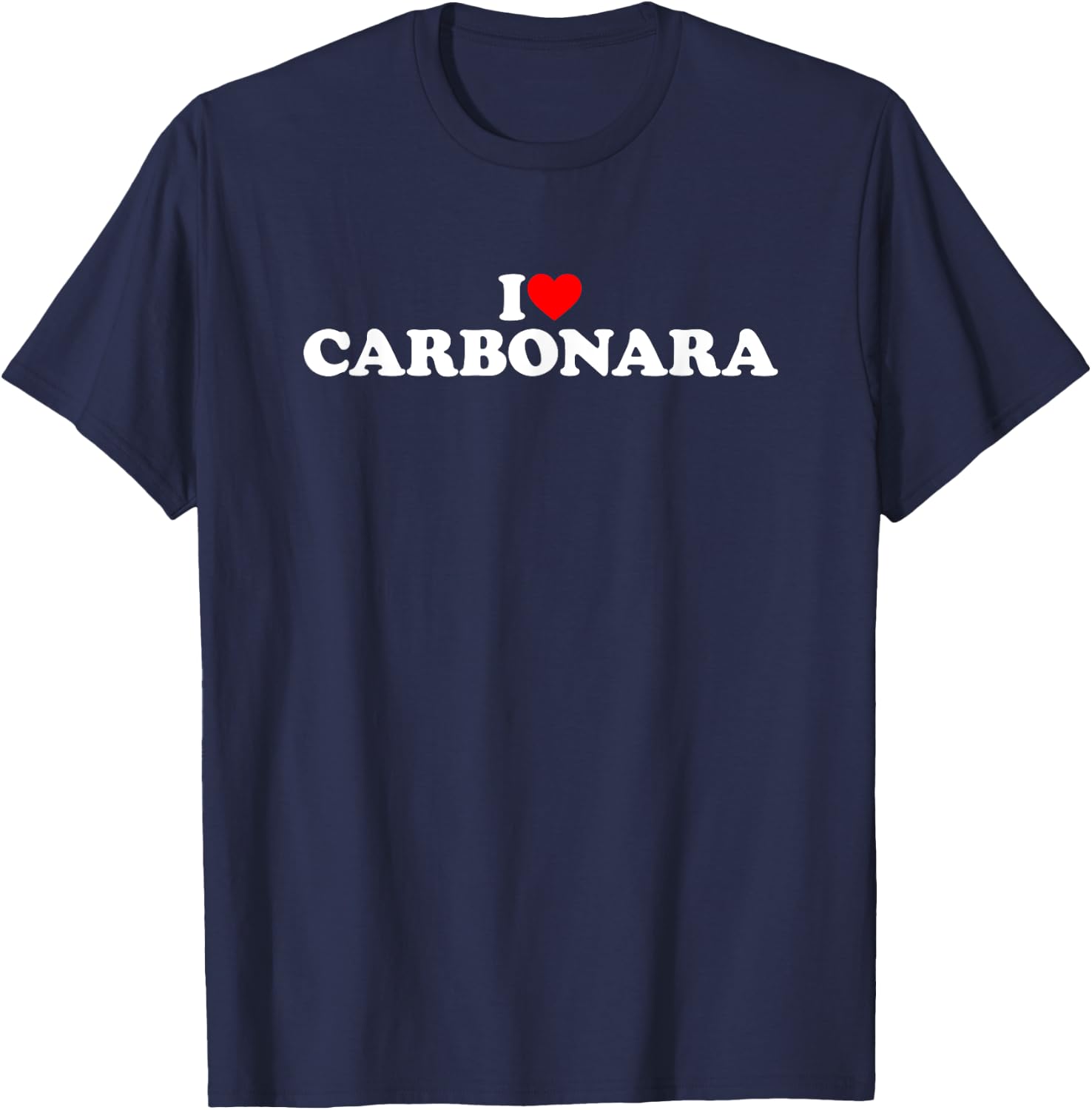 I Love Carbonara T-Shirt - T-Shirt | Navy