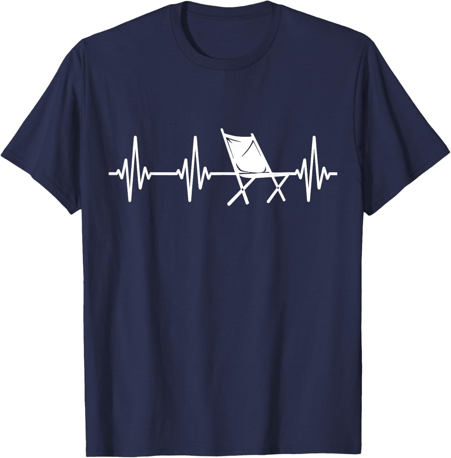 Klappstuhl Campingurlaub Campingstuhl Campen Klappstühle T-Shirt - T-Shirt | Navy