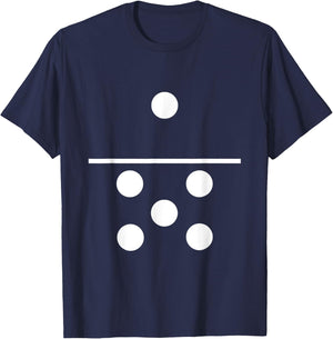 Domino One Five Matching Halloween Gift Group Costumes 1-5 T-Shirt - T-Shirt | Navy