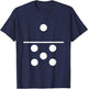 Domino One Five Matching Halloween Gift Group Costumes 1-5 T-Shirt - T-Shirt | Navy