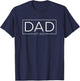 Dad Est. 2025 New Dad 2025 Expect Baby 2025 Fathers Day T-Shirt - T-Shirt | Navy