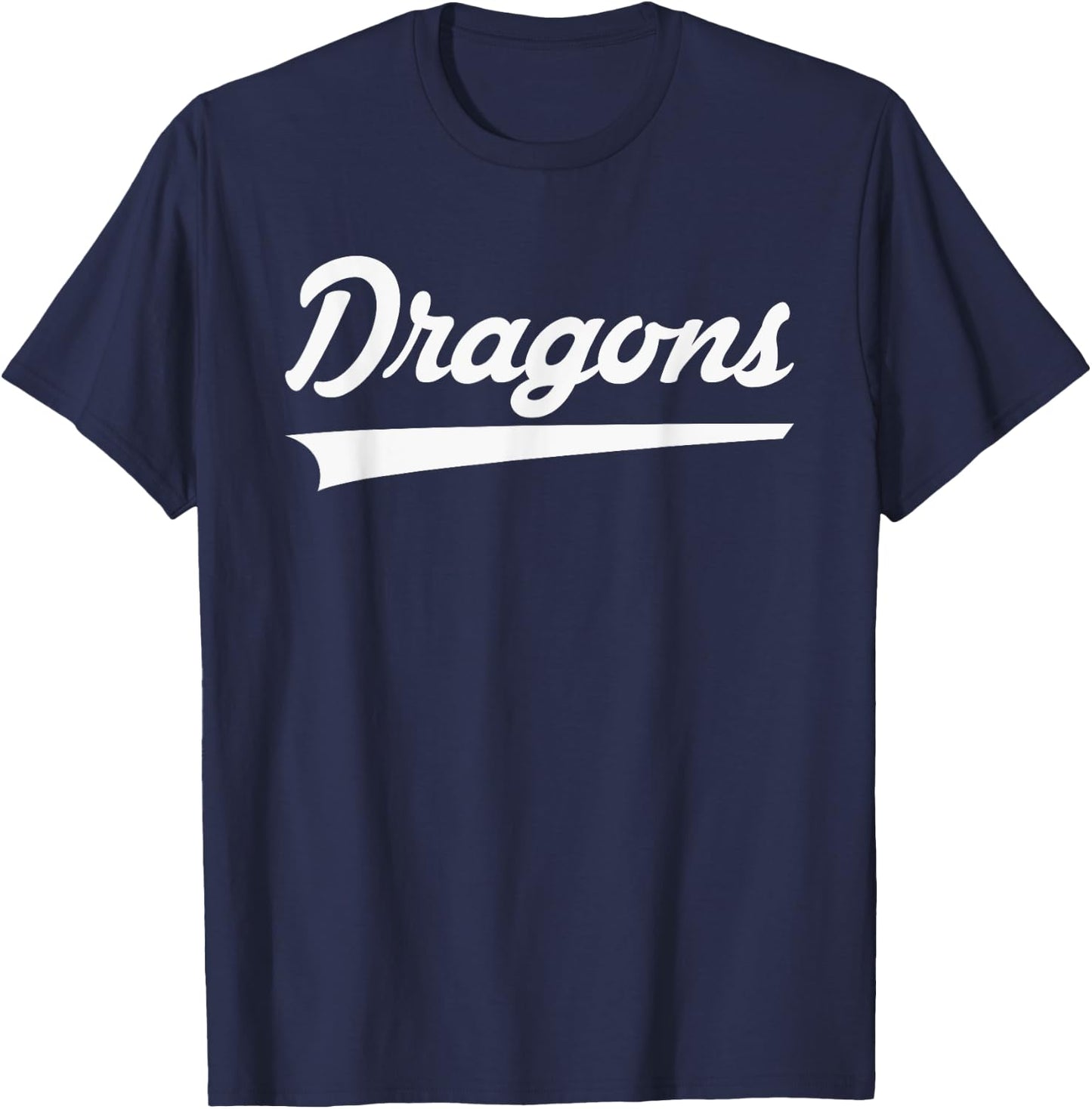 New Palestine Dragons Vintage Swoosh T-Shirt - T-Shirt | Navy