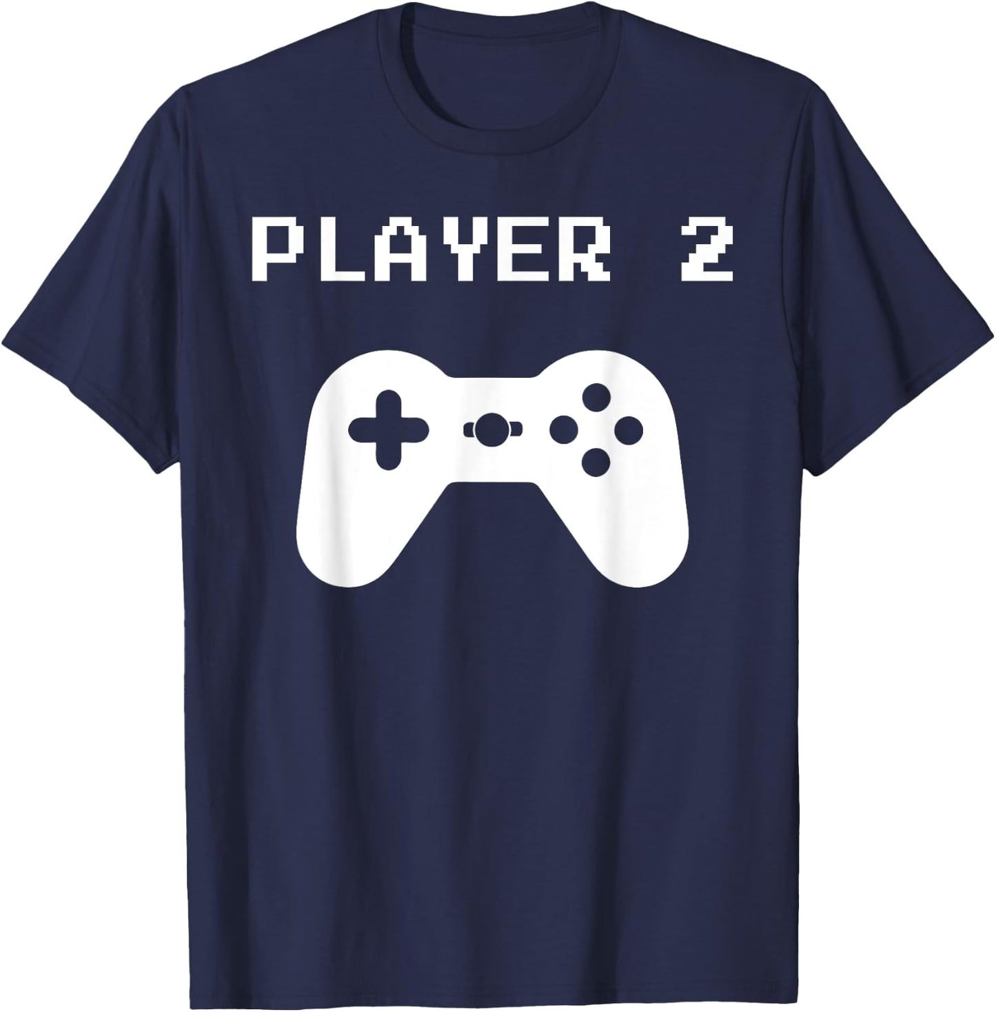 Player 1 & 2 Matching Shirts for Video Gamers T-Shirt - T-Shirt | Navy