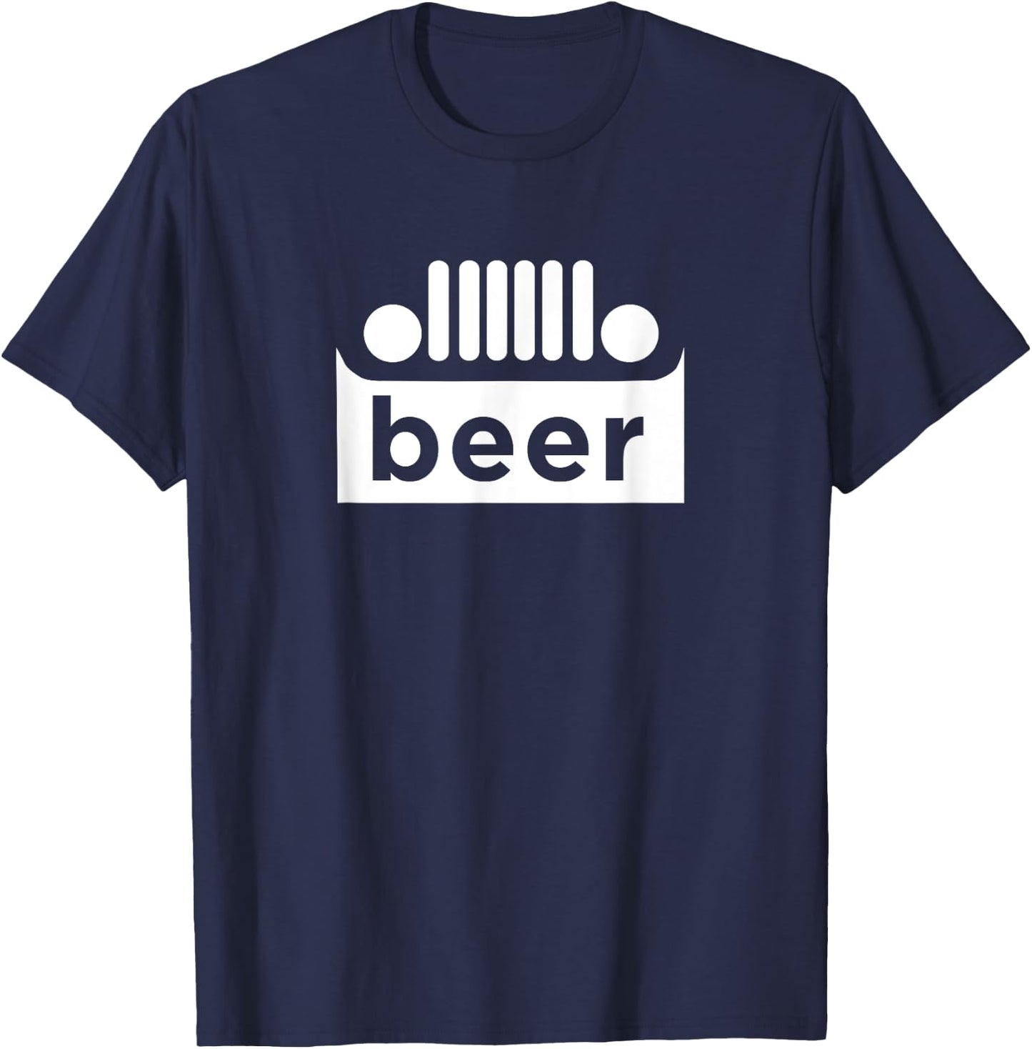 Upside Down Truck Beer Alcohol Funny Joke Drinking T-Shirt - T-Shirt | Navy