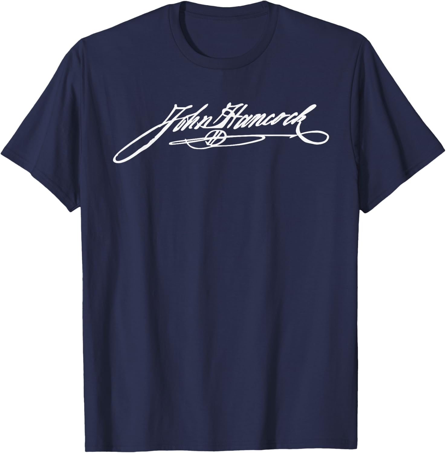 John Hancock Declaration of Independence Signature T-Shirt - T-Shirt | Navy