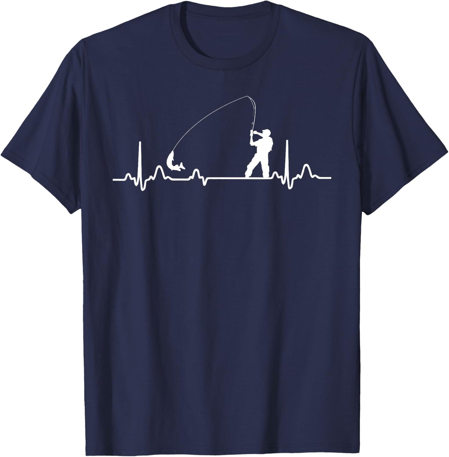 Here Fishy Fishy Fishy T Shirts Apparel Clothing T-Shirt - T-Shirt | Navy