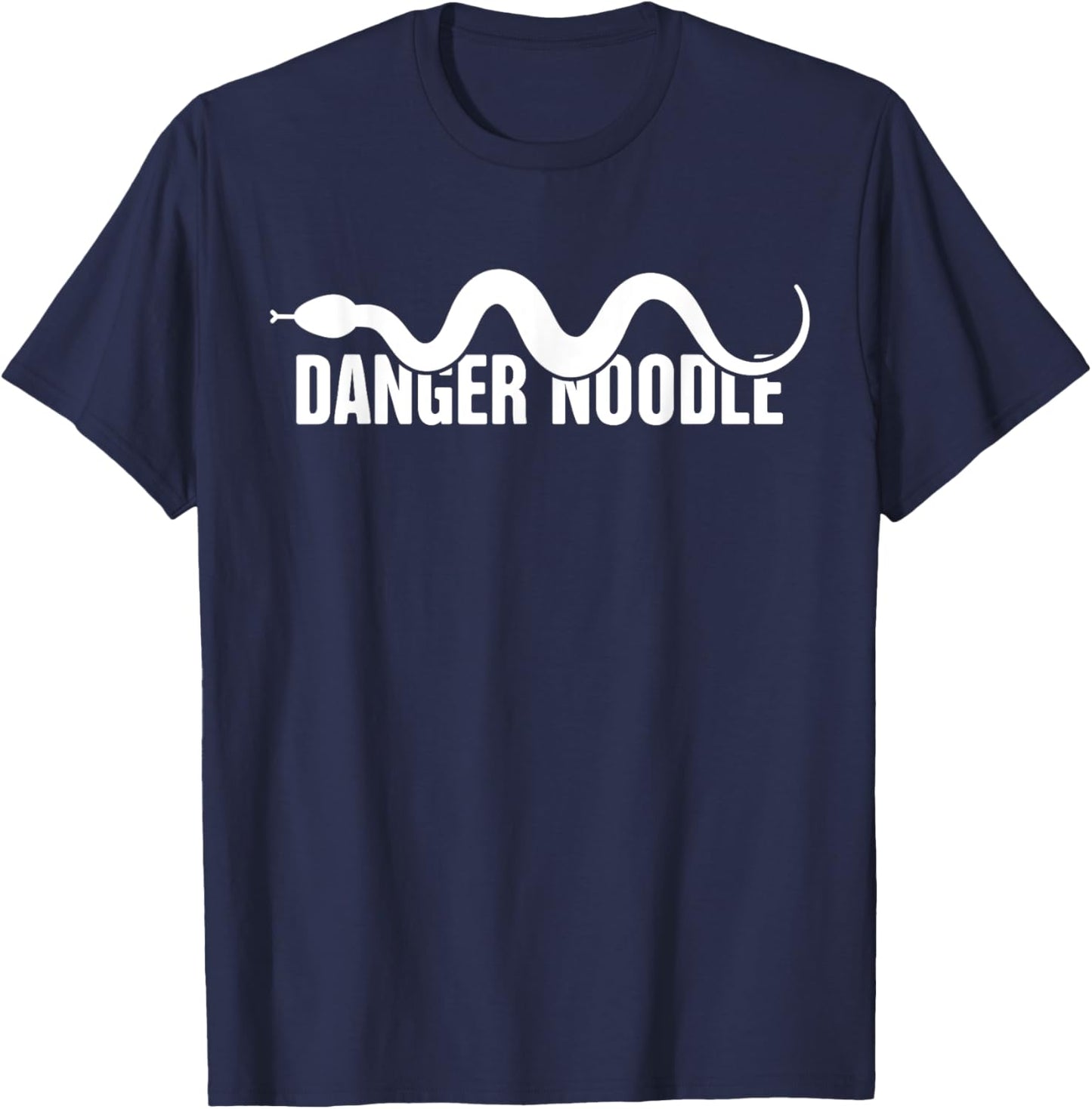 "Danger Noodle" Funny Snake T-Shirt - T-Shirt | Navy