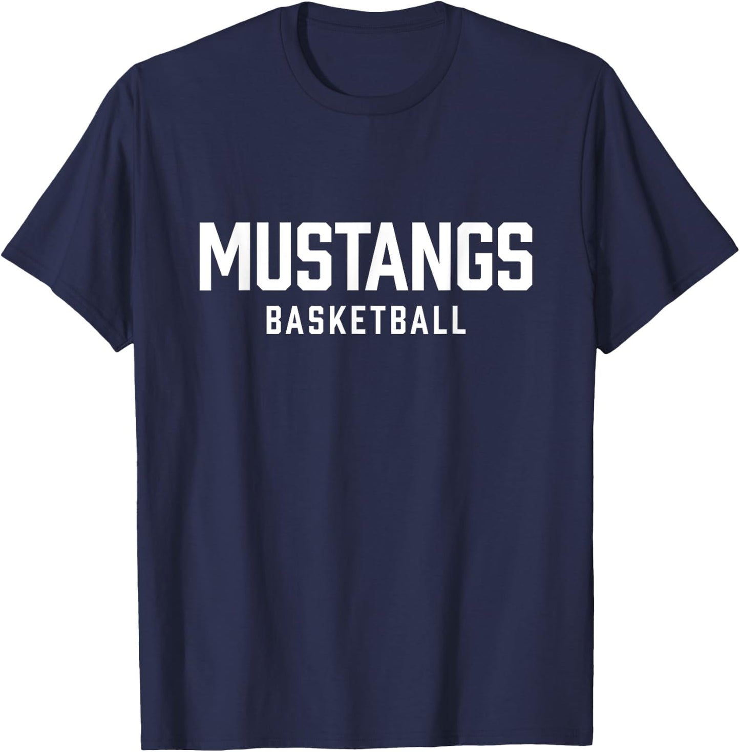 Mustangs Basketball T-Shirt - T-Shirt | Navy