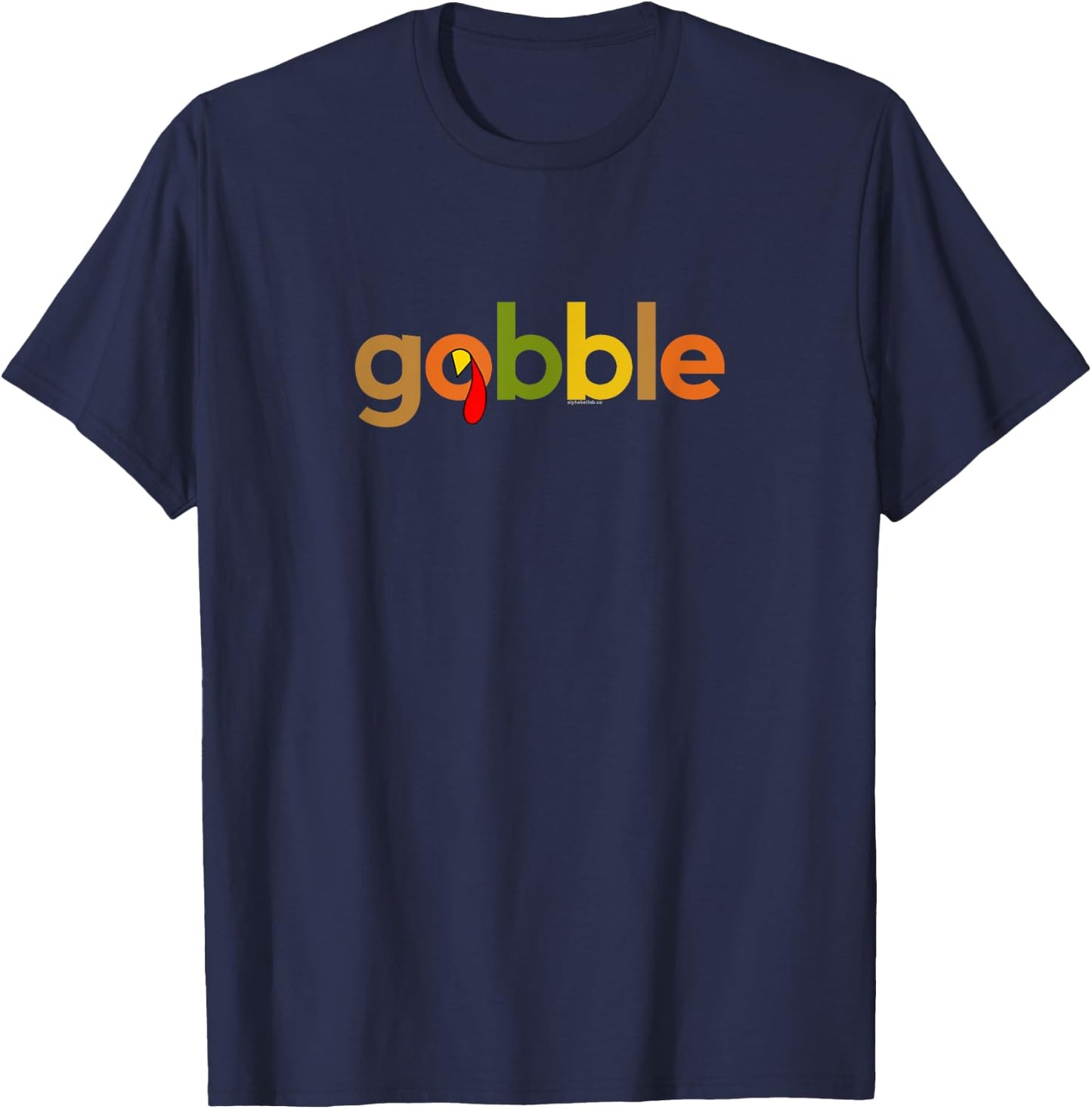 Thanksgiving Women | Gobble Turkey Day Thanks Fall T-Shirt - T-Shirt | Navy