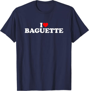 I Love Baguette T-Shirt - T-Shirt | Navy