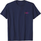 Colorful Fishbone On The Chest For Positive People T-Shirt - T-Shirt | Navy