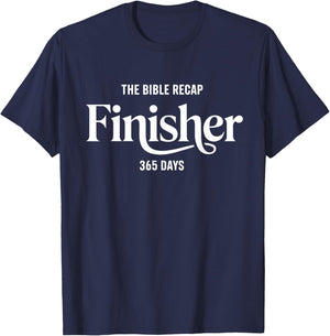 The Bible Recap Finisher 365 Days T-Shirt - T-Shirt | Navy