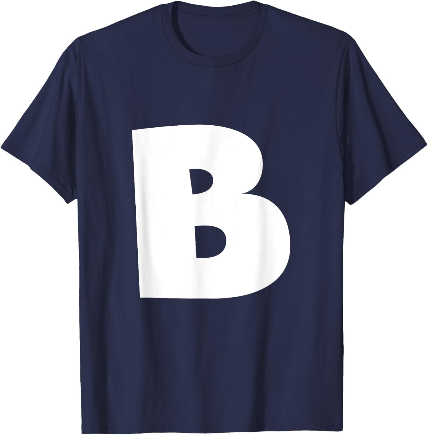 Alphabet Letter B - Upper Case B T-Shirt - T-Shirt | Navy