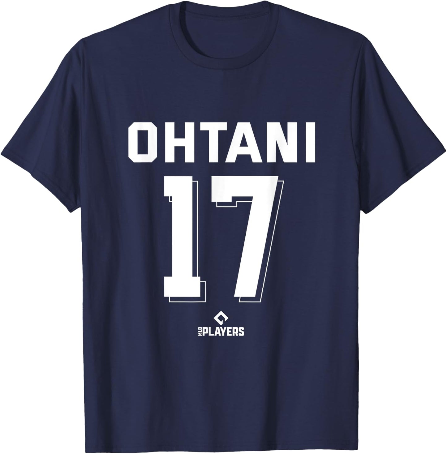 Shohei Ohtani 17 Los Angeles MLBPA Baseball Player T-Shirt - T-Shirt | Navy