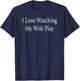 Watching Wife Play Funny Swinger Lifestyle Pineapple Couple T-Shirt - T-Shirt | Navy