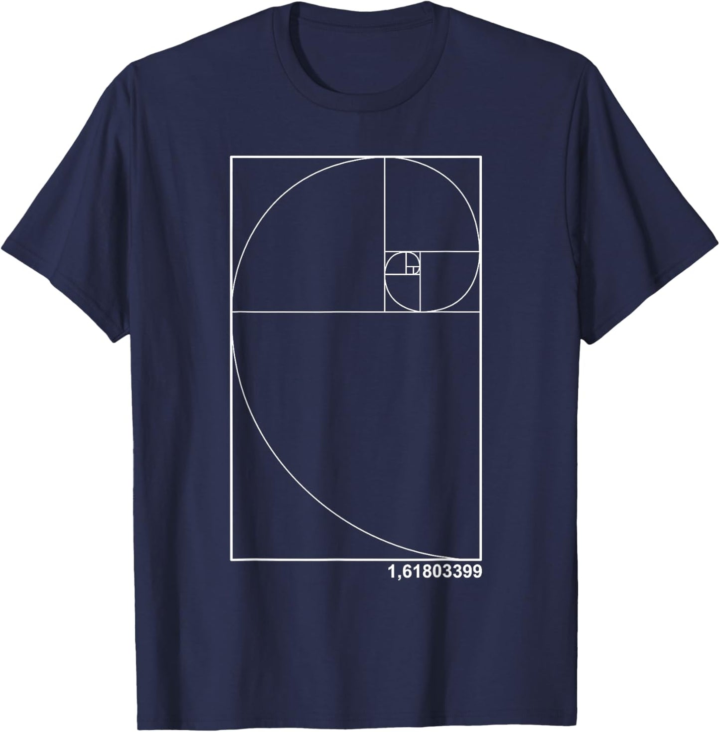 Gold Number 1,61803399 T-Shirt - T-Shirt | Navy