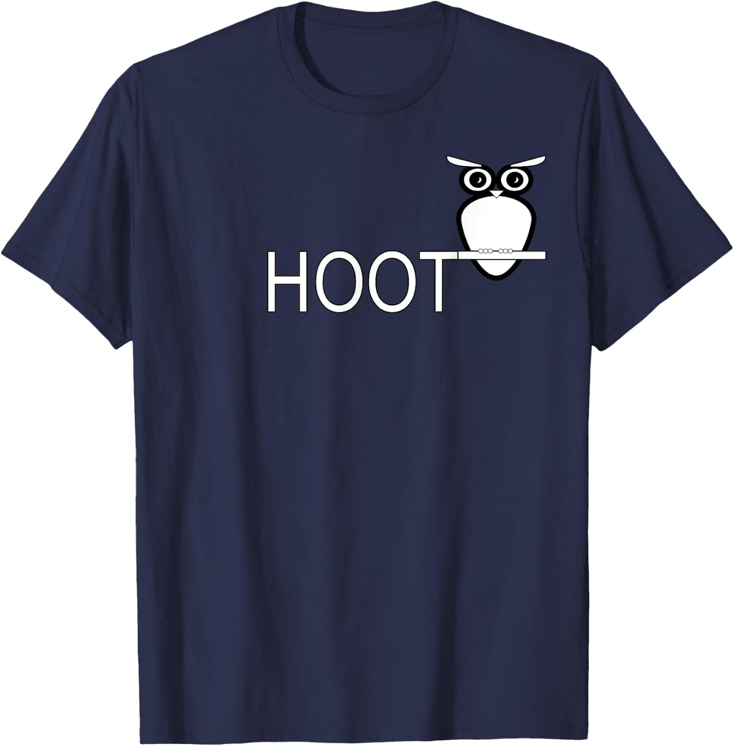 Owl Design With A Hoot T-Shirt - T-Shirt | Navy