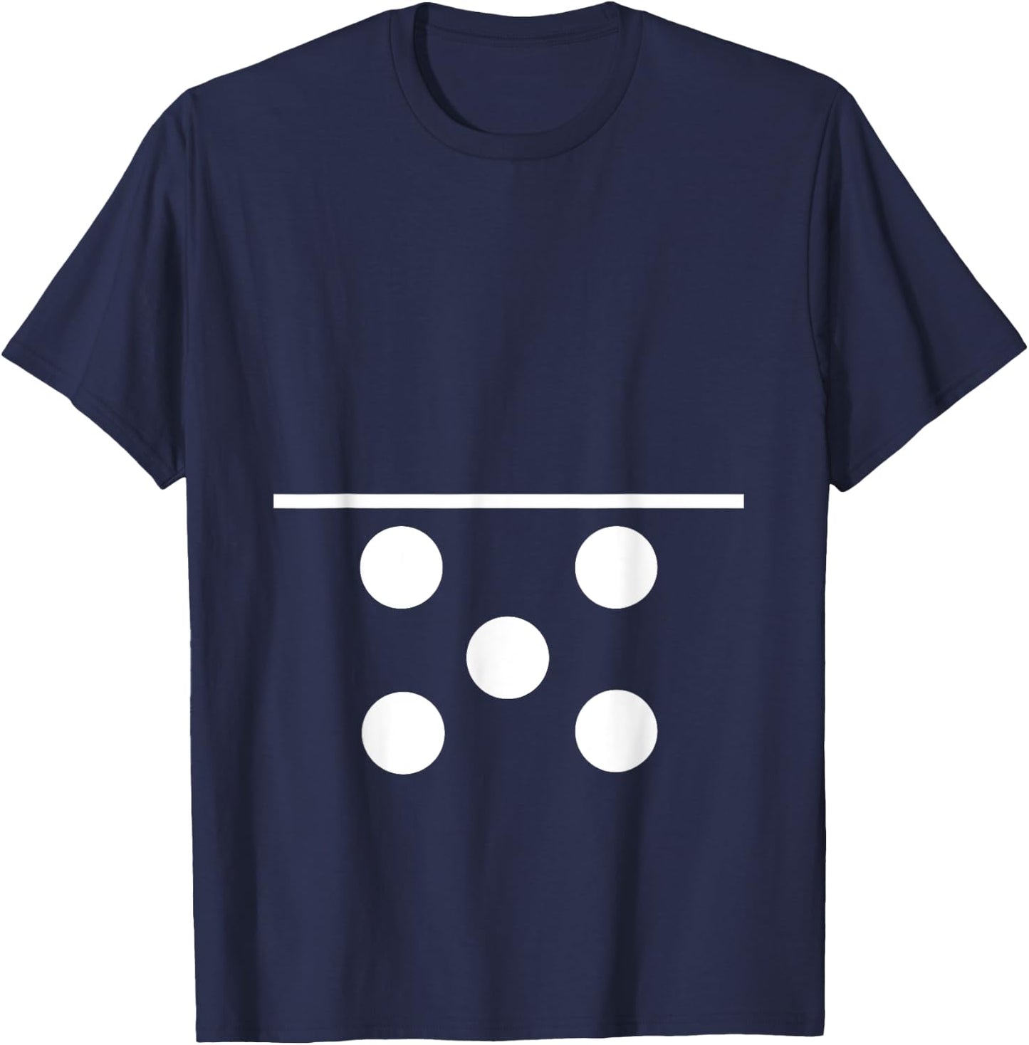 Domino Blank and 5 Matching Halloween Gift Group Costume 0-5 T-Shirt - T-Shirt | Navy