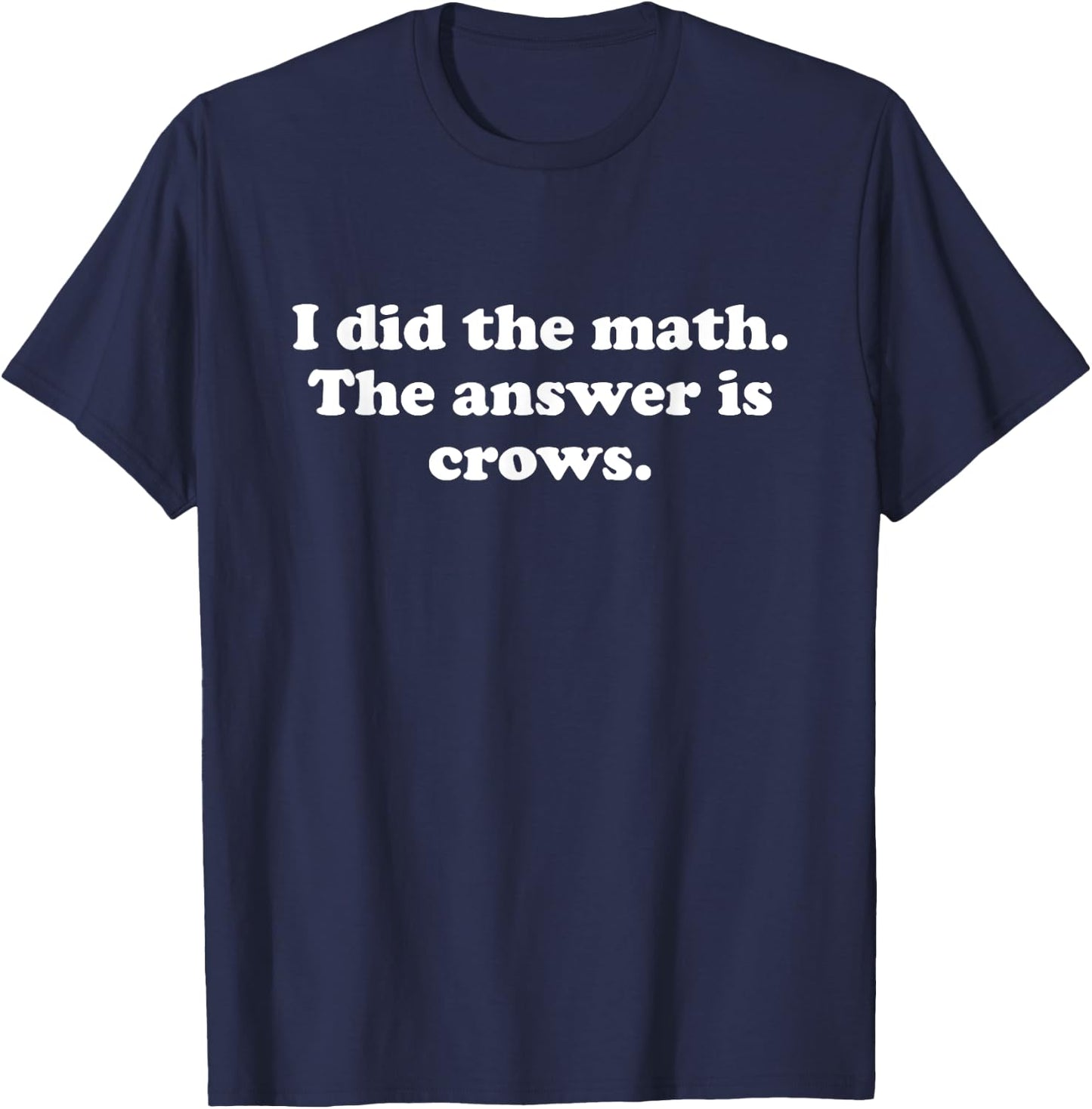 Funny Crows or Crow Girls Boys Men or Women T-Shirt - T-Shirt | Navy