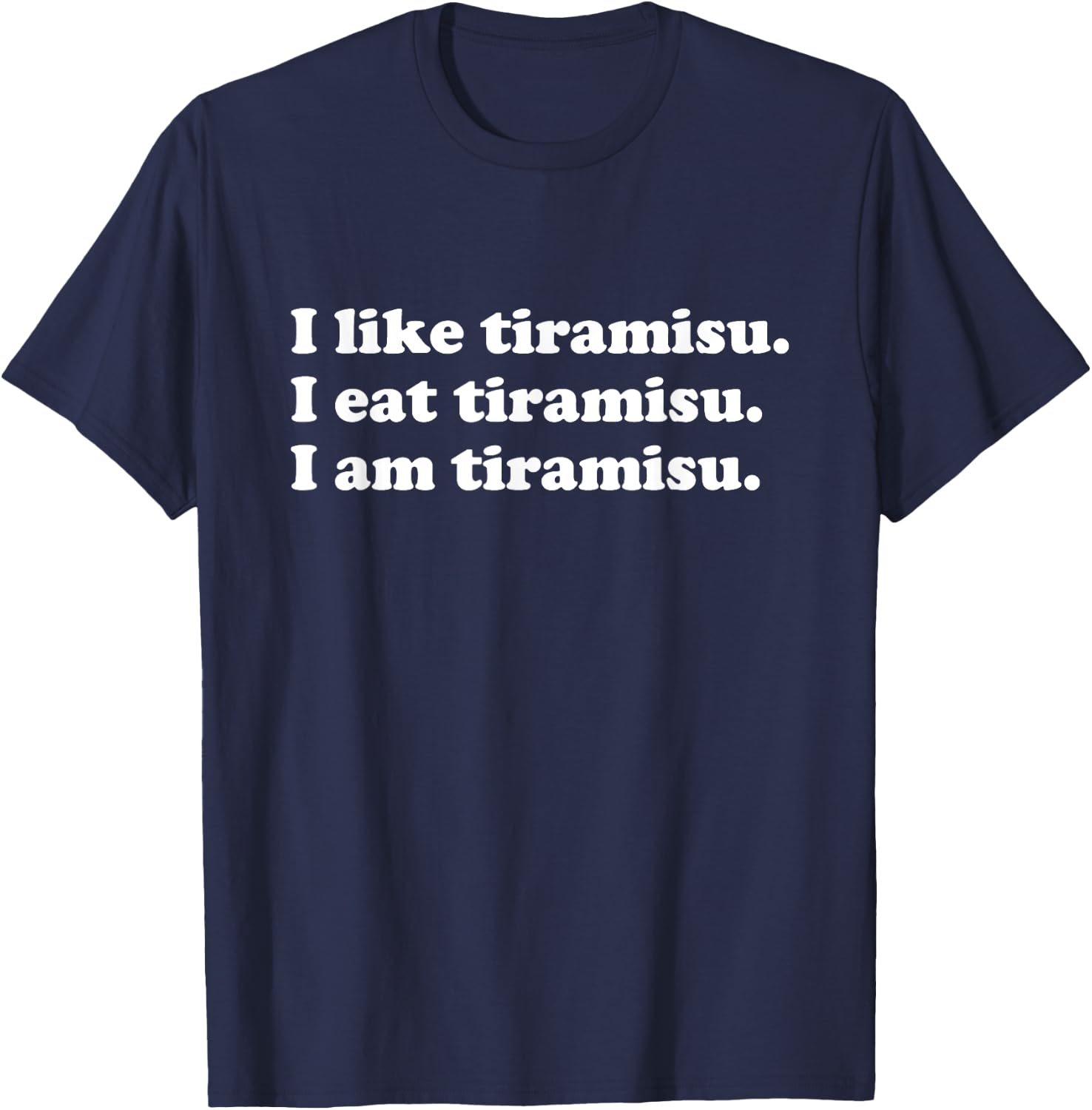 Tiramisu Lover Men Women Girls Boys T-Shirt - T-Shirt | Navy