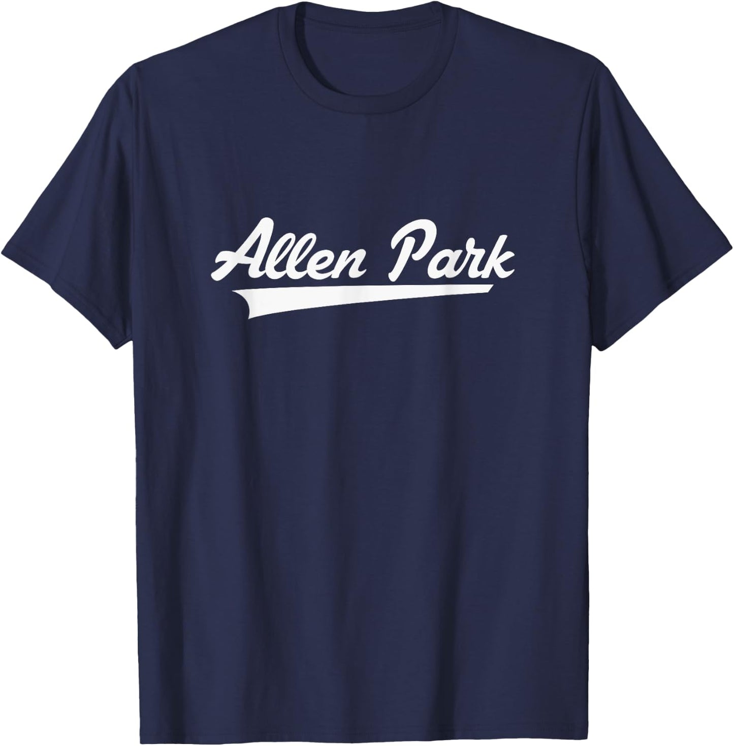 Allen Park High School Vintage Swoosh T-Shirt - T-Shirt | Navy