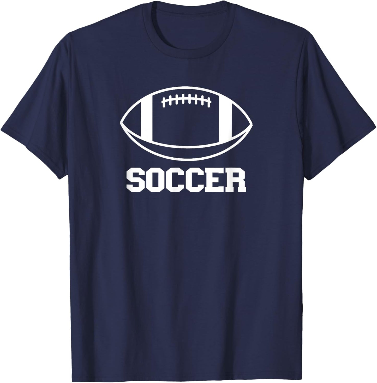 Funny Soccer Shirt with Football Sports Joke T-Shirt - T-Shirt | Navy