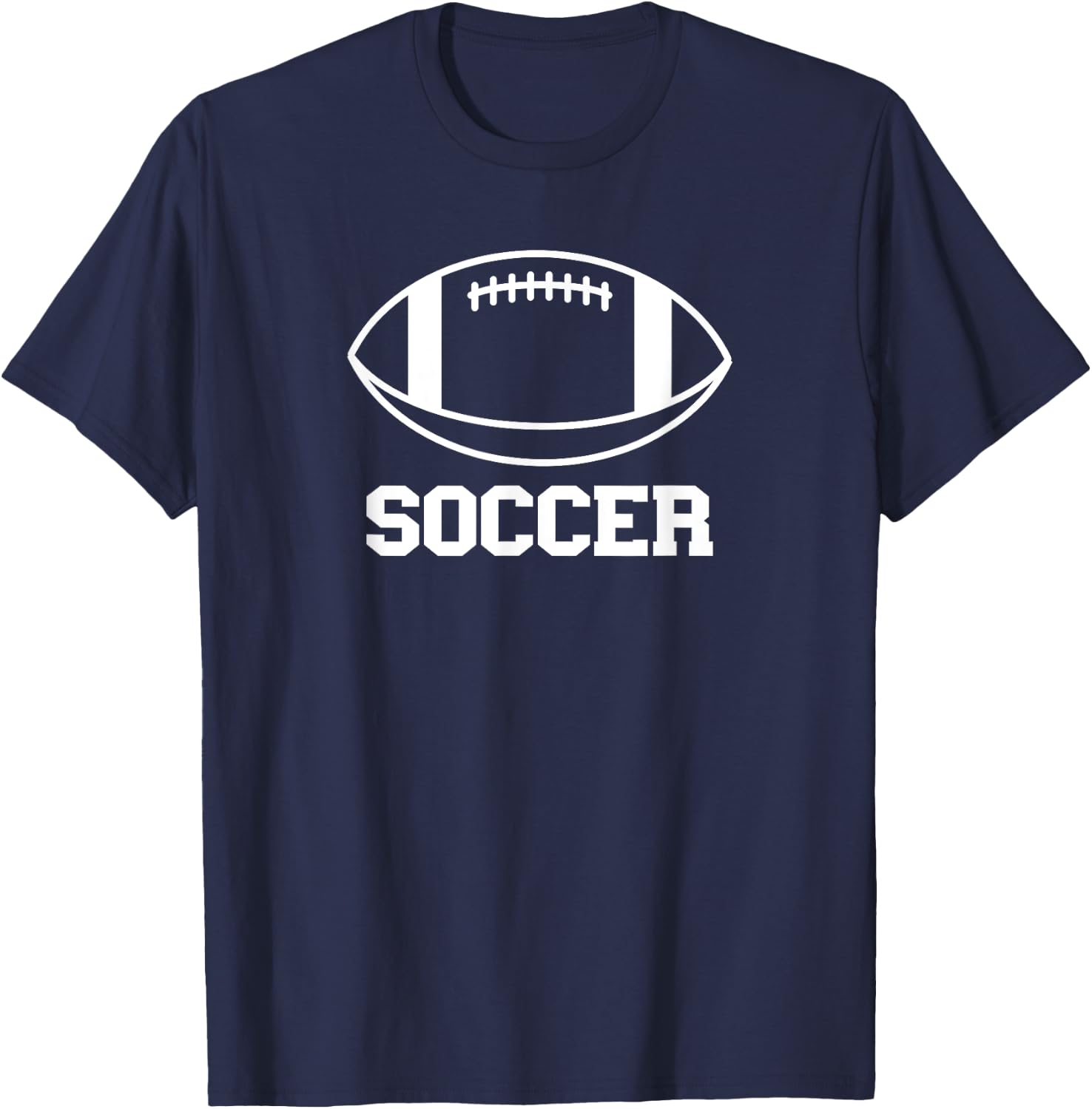 Funny Soccer Shirt with Football Sports Joke T-Shirt - T-Shirt | Navy