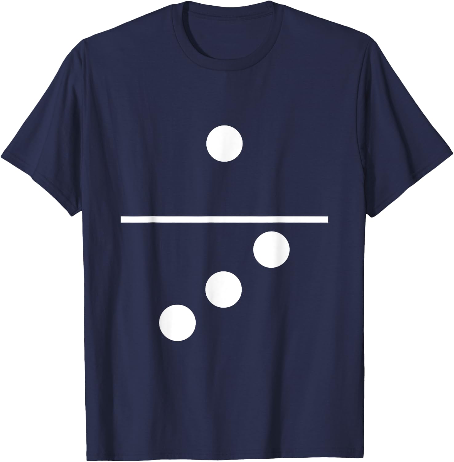 Domino One Three Matching Halloween Gift Group Costumes 1-3 T-Shirt - T-Shirt | Navy