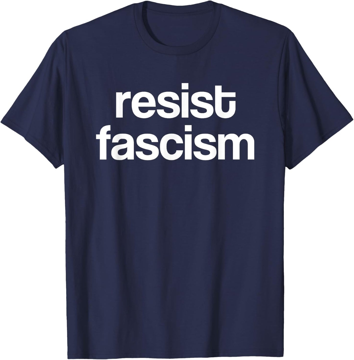 Resist Fascism T-Shirt - T-Shirt | Navy