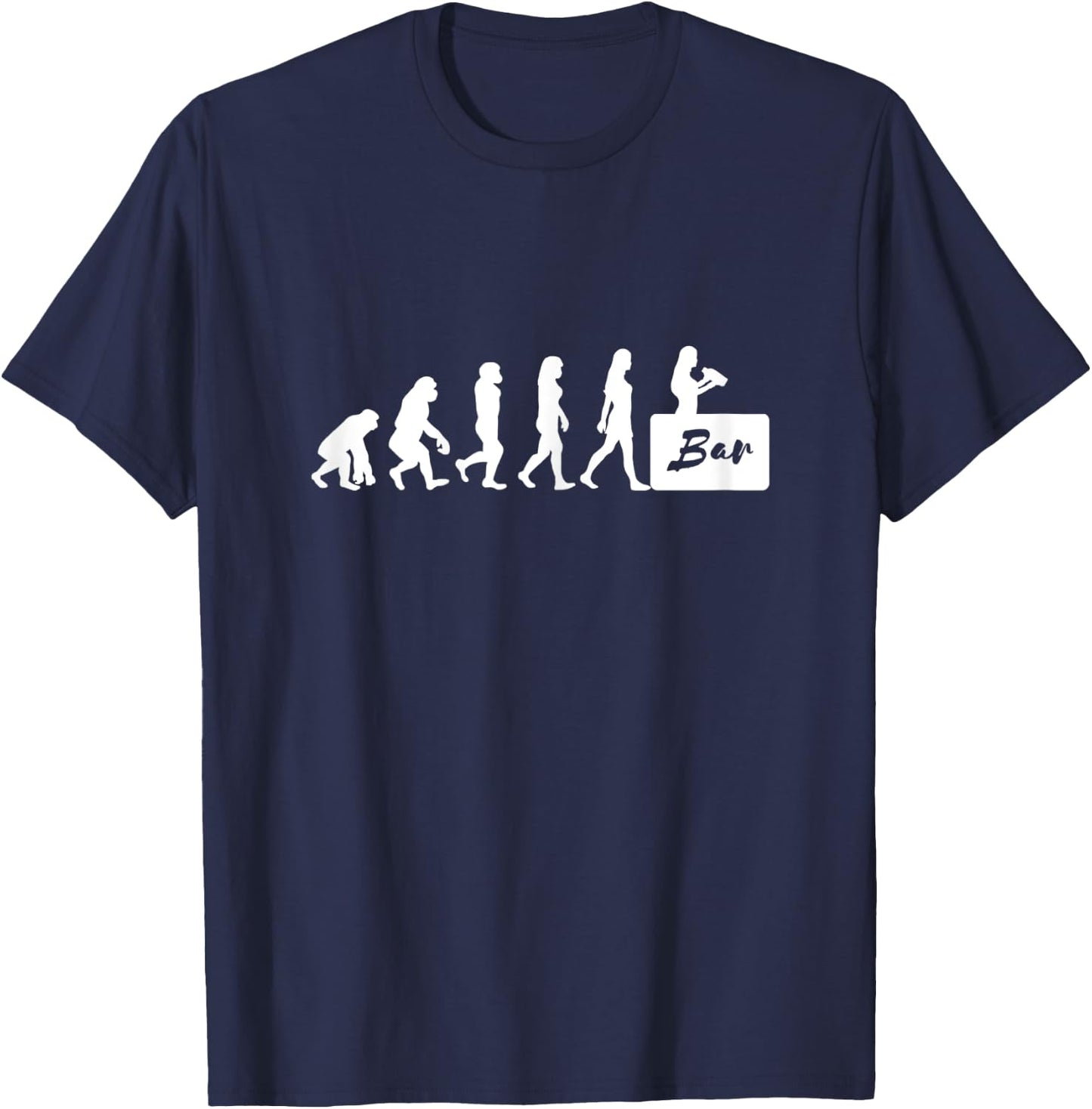 Damen Bardame mit Cocktail Barkeeperin Bartender T-Shirt - T-Shirt | Navy