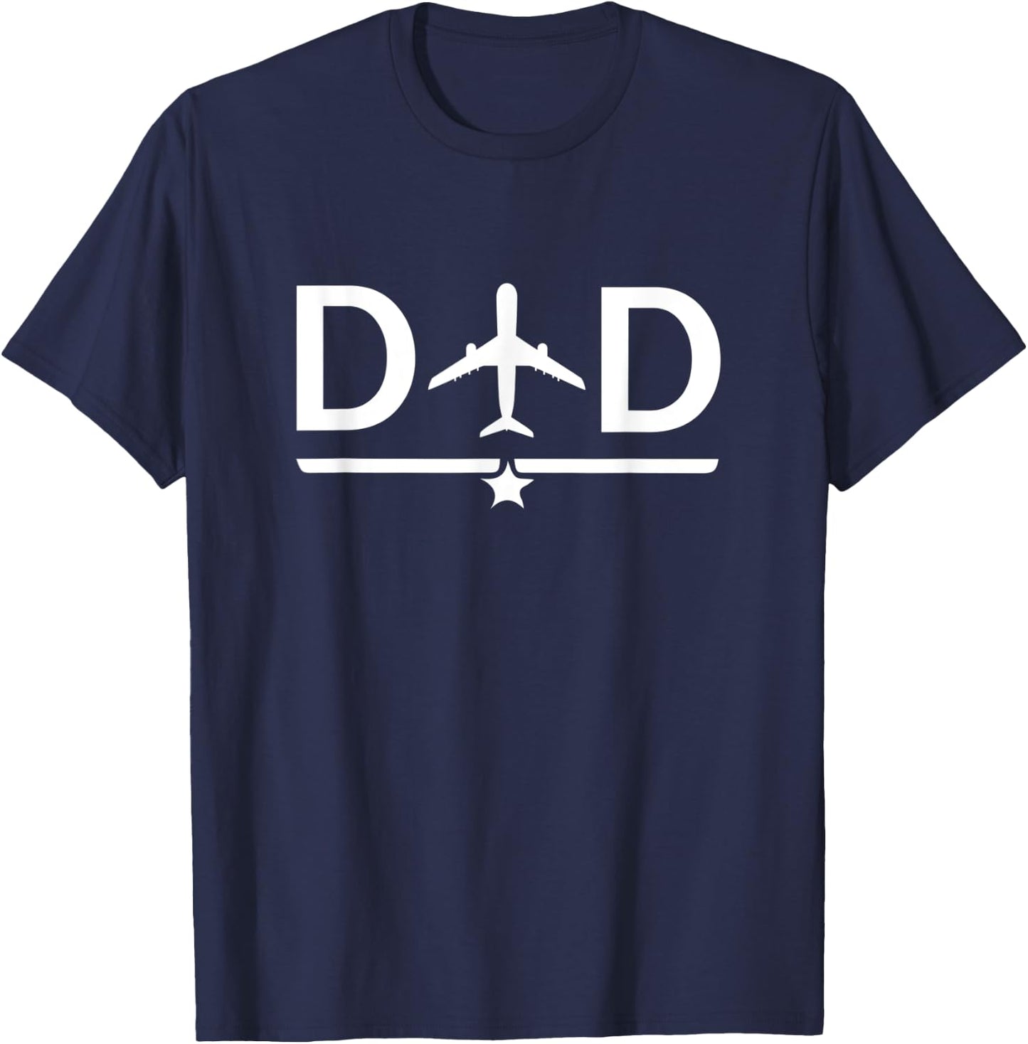 Pilot Dad Fathers Day Plane T-Shirt - T-Shirt | Navy